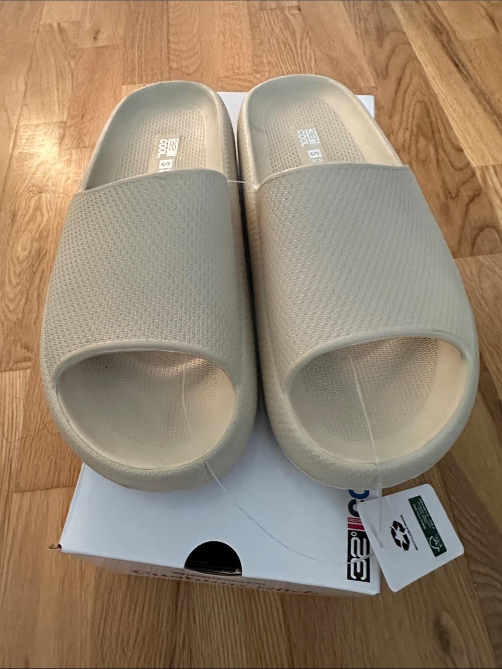 32 Degrees cool cushion slide - Beige Sandals - Neutral Foam Sliders